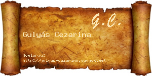 Gulyás Cezarina névjegykártya